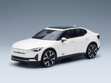 Polestar 2 2024 Snow White Norev 1:43 scale model - front three-quarter view