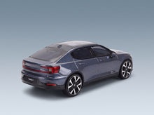 Polestar 2 2024 Midnight Blue Norev 1:43 scale model - rear three-quarter view