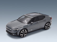 Polestar 2 2024 Thunder Blue Norev 1:43 scale model - front three-quarter view