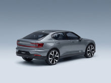 Polestar 2 2024 Thunder Blue Norev 1:43 scale model - rear three-quarter view