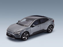 Polestar 4 2024 Storm Grey Norev 1:43 scale model - front three-quarter view