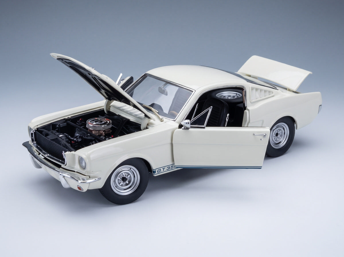 FORD USA - MUSTANG SHELBY GT350 COUPE 1965 - WHITE scale model - opening parts