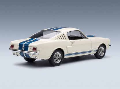 FORD USA - MUSTANG SHELBY GT350 COUPE 1965 - WHITE scale model - rear three-quarter view