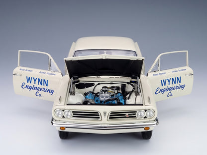 PONTIAC - TEMPEST SUPER DUTY WYNN ENGINEERING RACING 1963 - WHITE scale model - engine bay