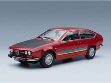 Alfa Romeo Alfetta 2000 GTV Turbodelta 1979 Red Black KK Scale 1:18 scale model - front three-quarter view