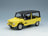 Citroën Méhari 1970 Yellow Black Norev 1:18 scale model - front three-quarter view