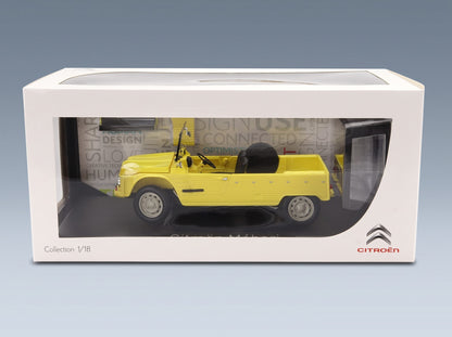 Citroën Méhari 1970 Yellow Black Norev 1:18 scale model - original packaging