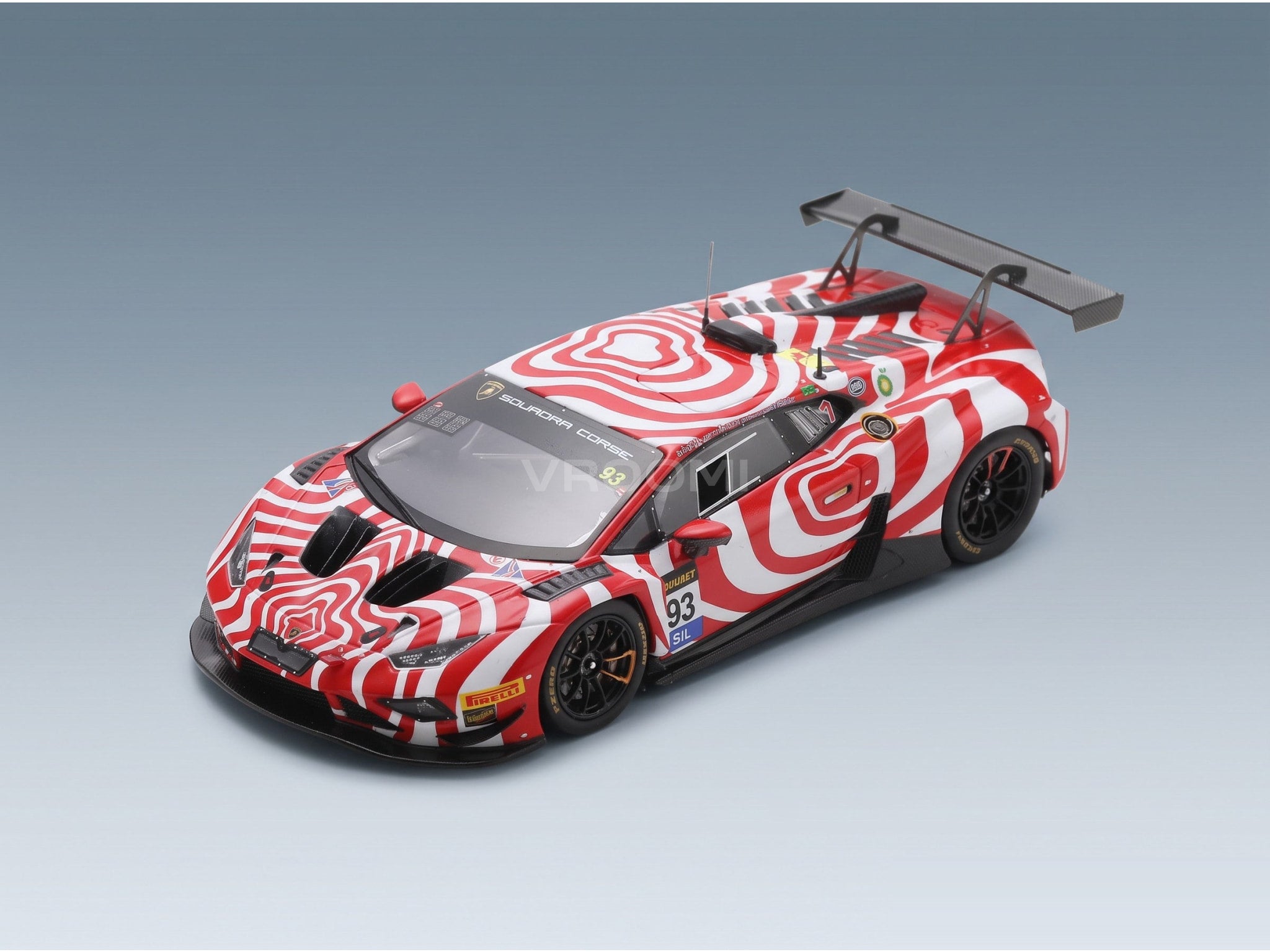Lamborghini Huracán GT3 EVO2 Wall Racing No. 93 D'Alberto Deitz Denyer Leitch 12h Bathurst 2025 Spark Model 1:43 scale model - front three-quarter view