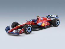 Ferrari SF-24 Scuderia Ferrari No. 55 Carlos Sainz 5th Miami GP 2024 BBR Models 1:18 scale model - front three-quarter view