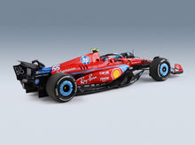 Ferrari SF-24 Scuderia Ferrari No. 55 Carlos Sainz 5th Miami GP 2024 with Showcase BBR Models 1:18 scale model - rear three-quarter view