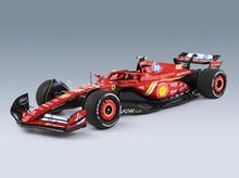 Ferrari SF-24 Scuderia Ferrari No. 55 Carlos Sainz 3rd Monaco GP 2024 with Showcase BBR Models 1:18 scale model - front three-quarter view