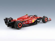 Ferrari SF-24 Scuderia Ferrari No. 55 Carlos Sainz Winner Australian GP 2024 with Showcase BBR Models 1:18 scale model - rear three-quarter view