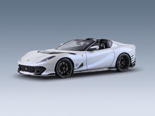 Ferrari 812 Competizione A Spider No. 16 Personal Car Charles Leclerc 2022 Bianco Onda Marina BBR Models 1:43 scale model - front three-quarter view