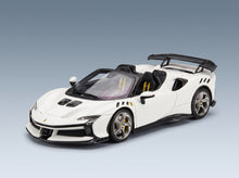 Ferrari SF90 XX Stradale Spider 2024 Bianco Cervino BBR Models 1:43 - front three-quarter view