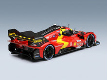 Ferrari 499P AF Corse No. 50 Fuoco Molina Nielsen 5th 24h Le Mans Pole Position 2023 BBR Models 1:43 scale model - rear three-quarter view