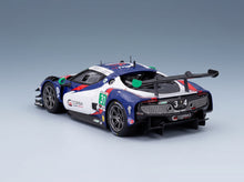 FERRARI - 296 GT3 3.0L TURVO V6 TEAM CONQUEST RACING N 34 IMSA 24h DAYTONA 2025 GIACOMO ALTOE - MANNY FRANCO - CEDRIC SBIRRAZZUOLI - DANIEL SERRA - WHITE BLUE scale model - rear three-quarter view