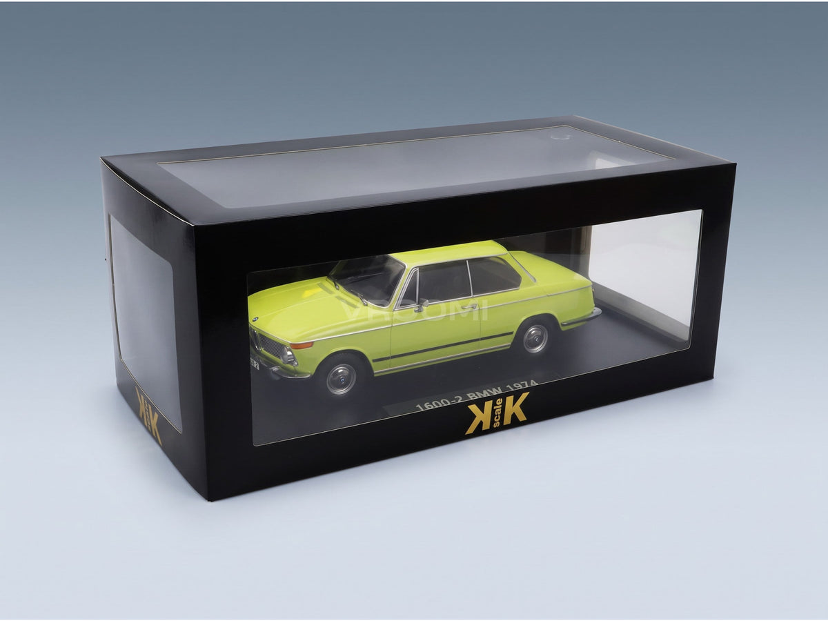 BMW 1602 1-Series 1971 Yellow KK Scale 1:18 scale model - original packaging