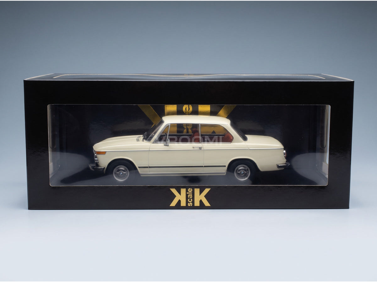 BMW 1802 1-Series Facelift 1971 White KK Scale 1:18 scale model - original packaging