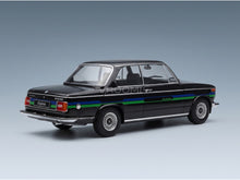 BMW 2002 Alpina 1974 Black KK Scale 1:18 scale model - rear three-quarter view