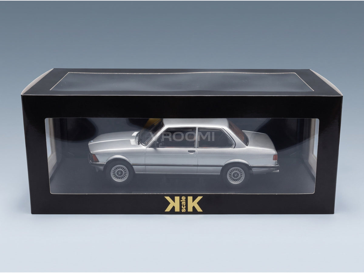 BMW 3 Series 323i (E21) 1978 Silver KK Scale 1:18 scale model - original packaging