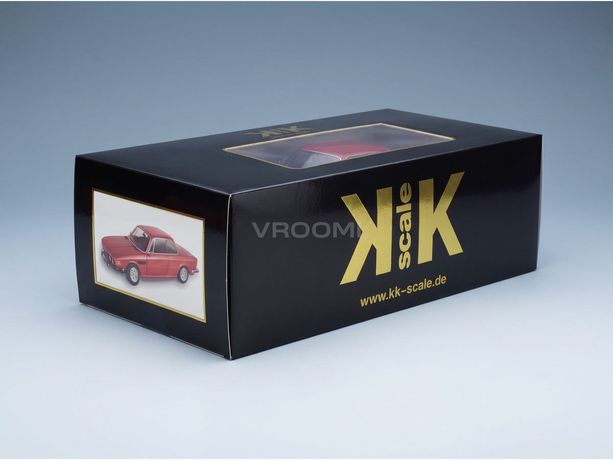 BMW 3.0 CSi E9 Coupé 1971 Red Metallic Aluminium Rims KK Scale 1:12 scale model - original packaging