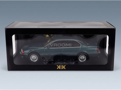 BMW 7 Series 740i (E38) 1994 Green Metallic KK Scale 1:18 scale model - original packaging