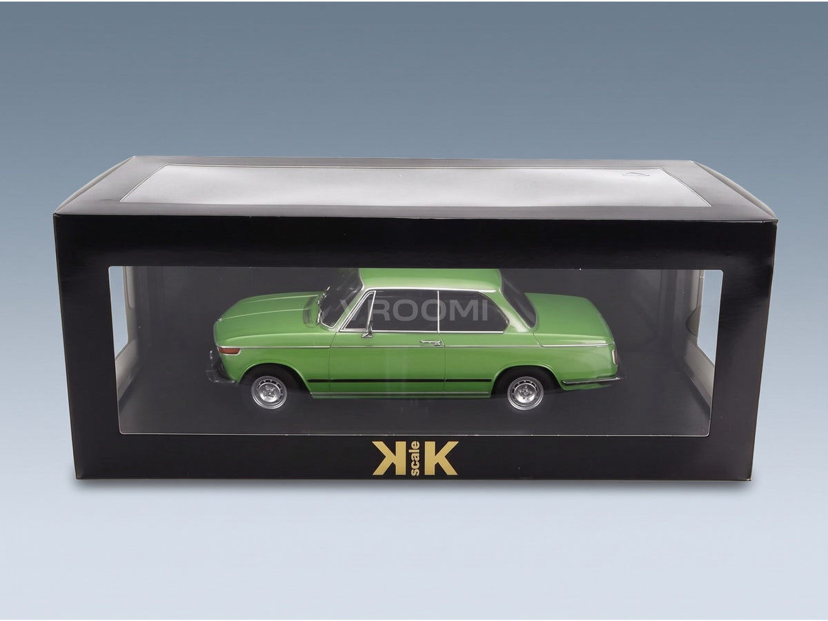 BMW L2002 Tii 2-Series 1974 Green Metallic KK Scale 1:18 scale model - original packaging