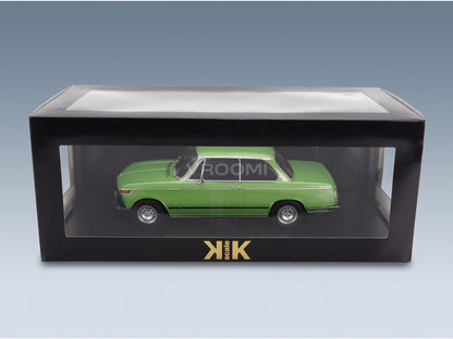 BMW L2002 Tii 2-Series 1974 Green Metallic KK Scale 1:18 scale model - original packaging
