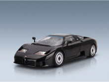 Bugatti EB110 1991 Black KK Scale 1:12 scale model - front three-quarter view