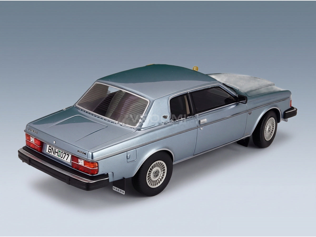 Volvo 262C Bertone 1981 Light Blue Metallic Cult Scale Models 1:18 scale model - rear three-quarter view