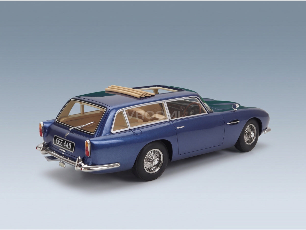 Aston Martin DB5 Shooting Brake by Harold Radford 1964 Blue Metallic Cult Scale Models 1:18 scale model - rear three-quarter view