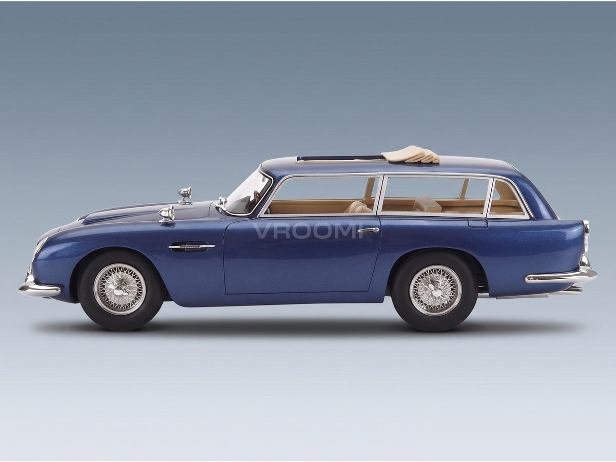 Aston Martin DB5 Shooting Brake by Harold Radford 1964 Blue Metallic Cult Scale Models 1:18 scale model - side view