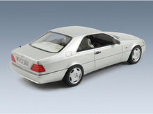 Mercedes-Benz S-Class 600 SEC Coupé C140 1992 Silver Cult Scale Models 1:18 scale model - rear three-quarter view