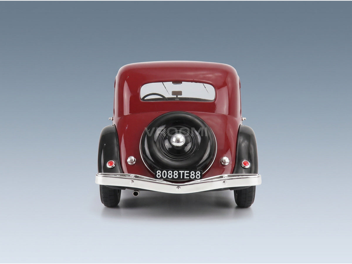 Citroën Traction Avant 7CV 1934 Bordeaux Black Cult Scale Models 1:18 scale model - rear view