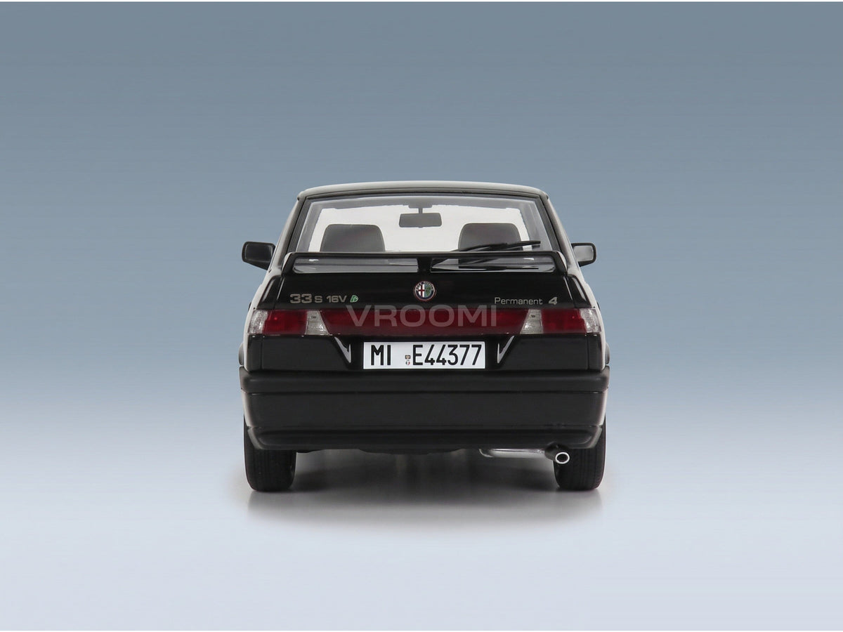 Alfa Romeo 33 S QV Permanent 4 1991 Black Cult Scale Models 1:18 scale model - rear view