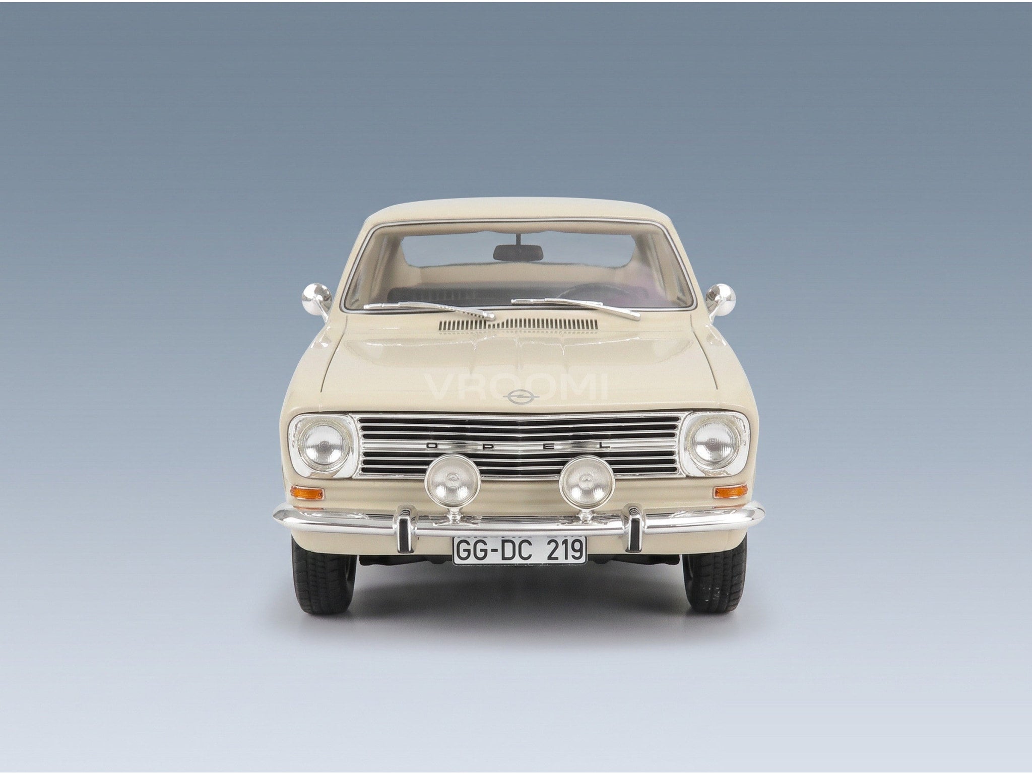 Opel Kadett B Kiemen Coupé 1966 White Cult Scale Models 1:18 scale model - front view