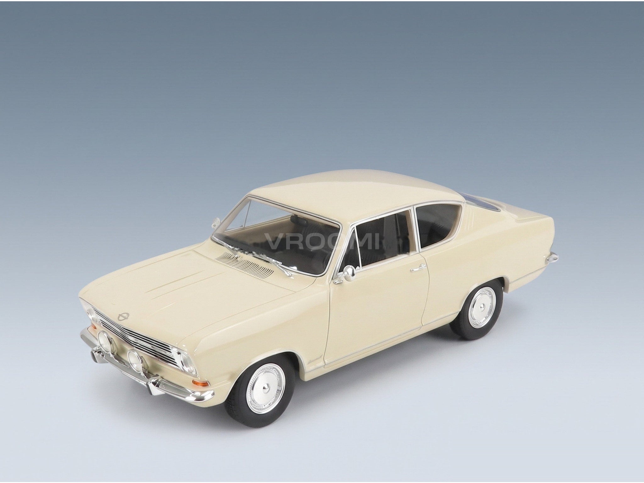 Opel Kadett B Kiemen Coupé 1966 White Cult Scale Models 1:18 scale model - front three-quarter view