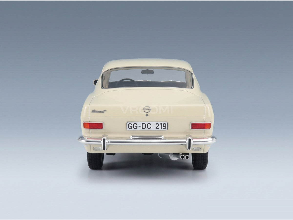 Opel Kadett B Kiemen Coupé 1966 White Cult Scale Models 1:18 scale model - rear view
