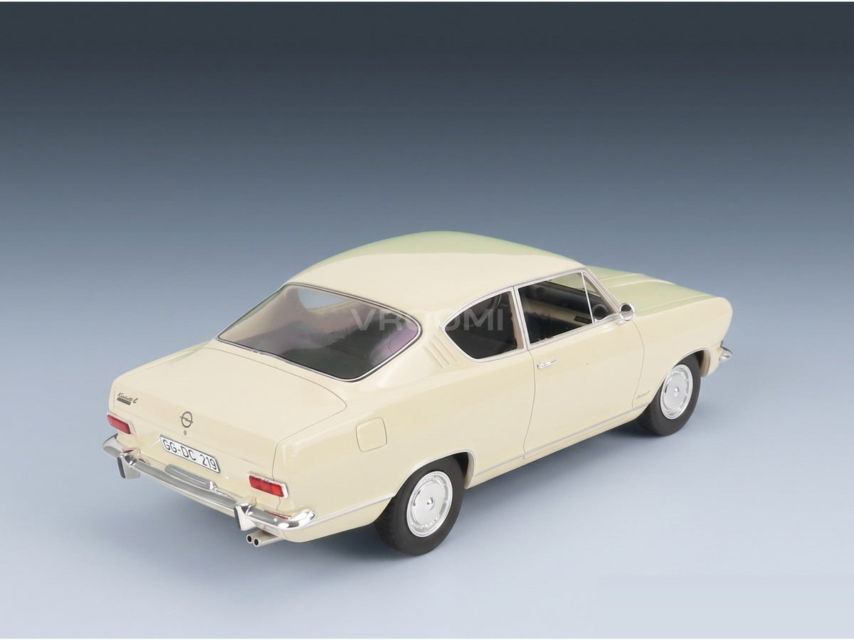 Opel Kadett B Kiemen Coupé 1966 White Cult Scale Models 1:18 scale model - rear three-quarter view