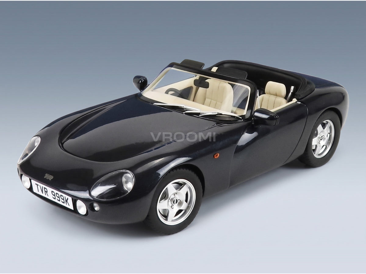 TVR Griffith Spider Open 1993 Blue Metallic Cult Scale Models 1:18 scale model - front three-quarter view