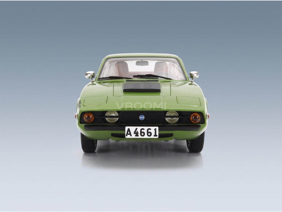 Saab Sonett III Coupé 1972 Green Cult Scale Models 1:18 scale model - front view