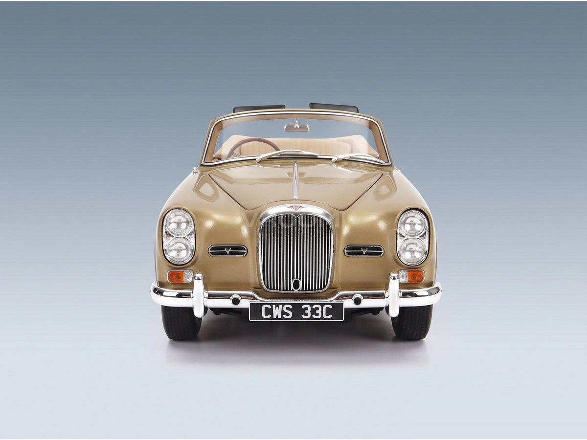 Alvis TE21 DHC Cabriolet Open 1963 Gold Metallic Cult Scale Models 1:18 scale model - front view