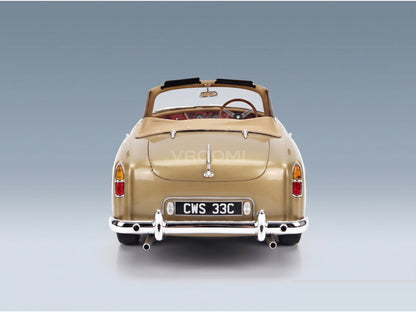 Alvis TE21 DHC Cabriolet Open 1963 Gold Metallic Cult Scale Models 1:18 scale model - rear view