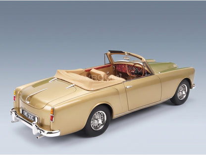 Alvis TE21 DHC Cabriolet Open 1963 Gold Metallic Cult Scale Models 1:18 scale model - rear three-quarter view