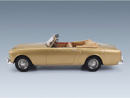 Alvis TE21 DHC Cabriolet Open 1963 Gold Metallic Cult Scale Models 1:18 scale model - side view