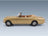 Alvis TE21 DHC Cabriolet Open 1963 Gold Metallic Cult Scale Models 1:18 scale model - side view
