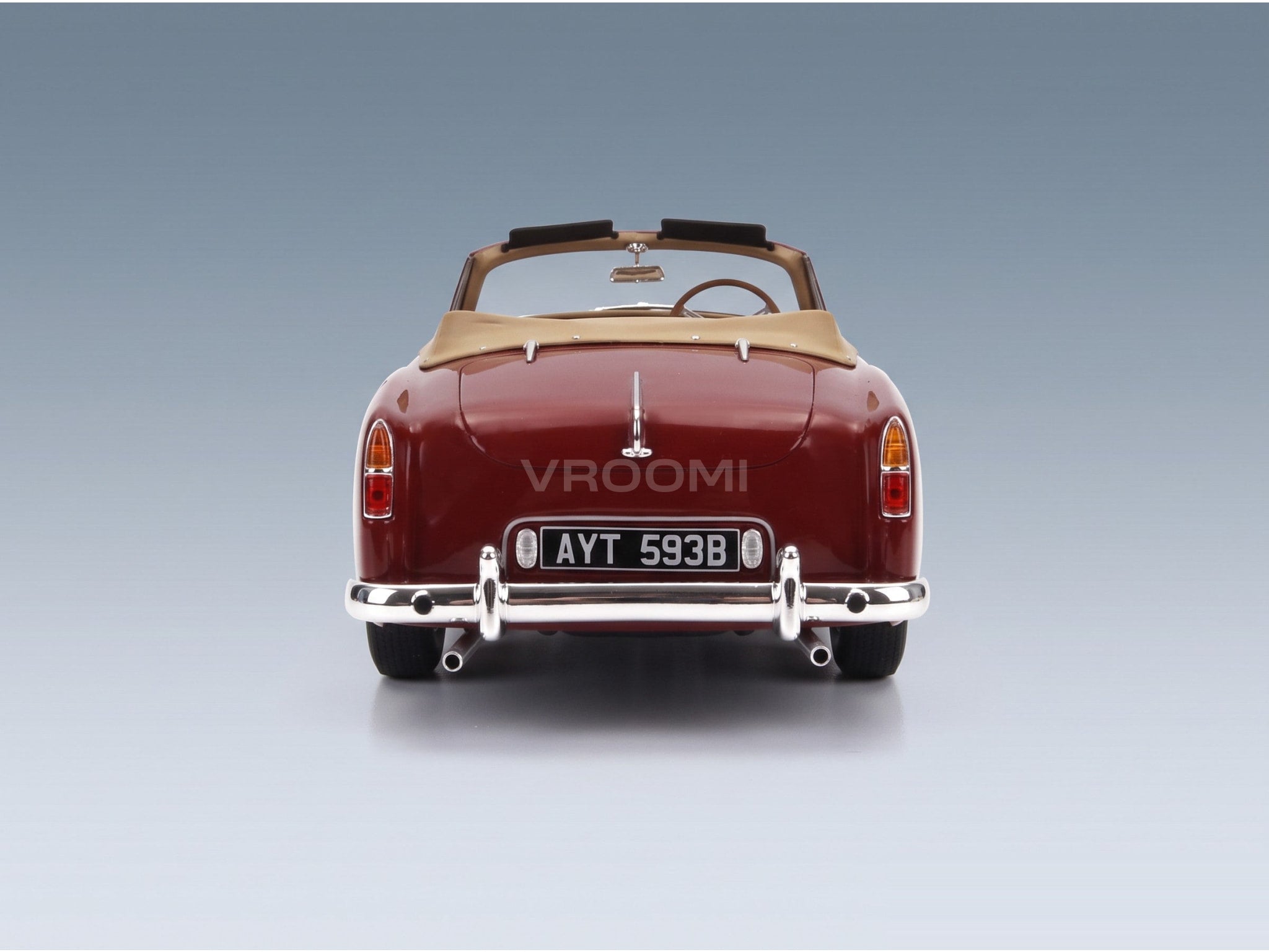 Alvis TE21 DHC Cabriolet Open 1963 Red Cult Scale Models 1:18 scale model - rear view