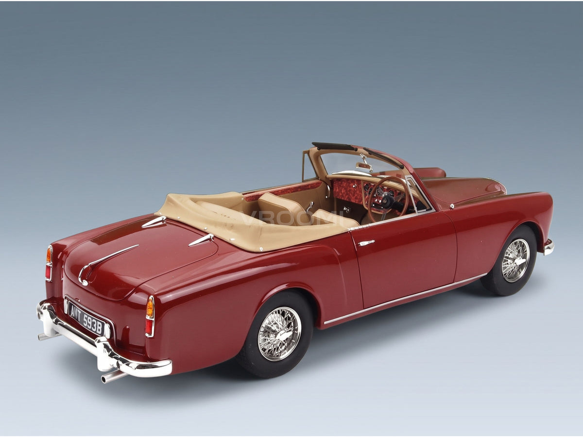 Alvis TE21 DHC Cabriolet Open 1963 Red Cult Scale Models 1:18 scale model - rear three-quarter view