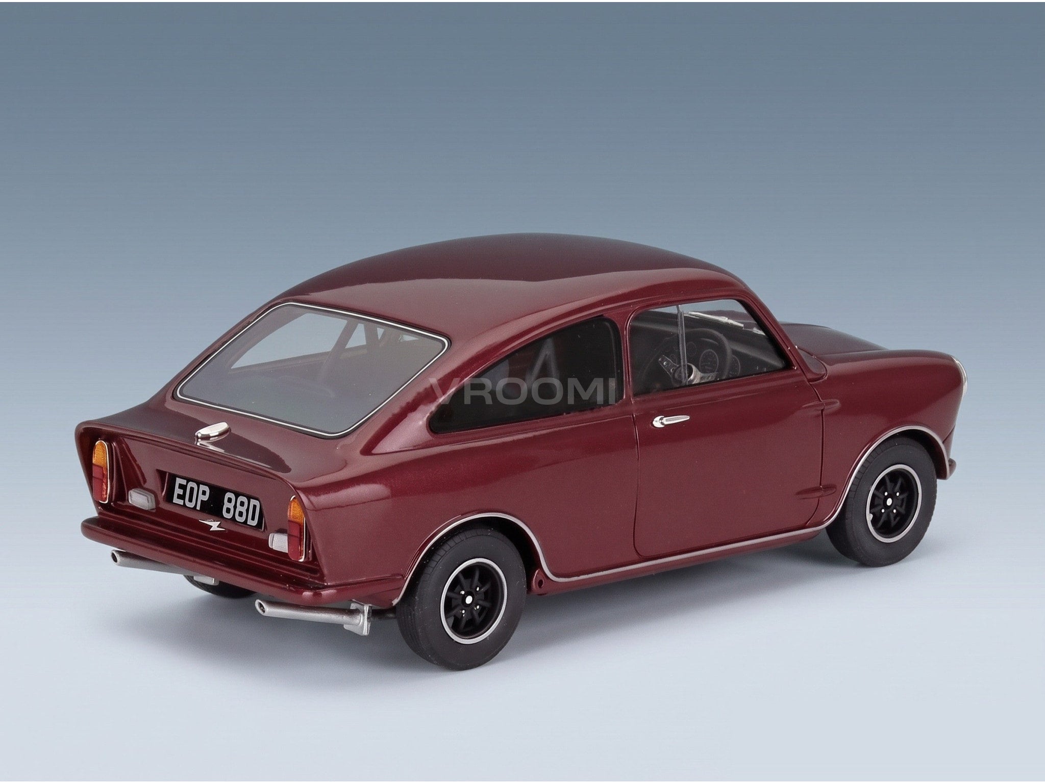 MINI Broadspeed 1966 Red Cult Scale Models 1:18 scale model - rear three-quarter view