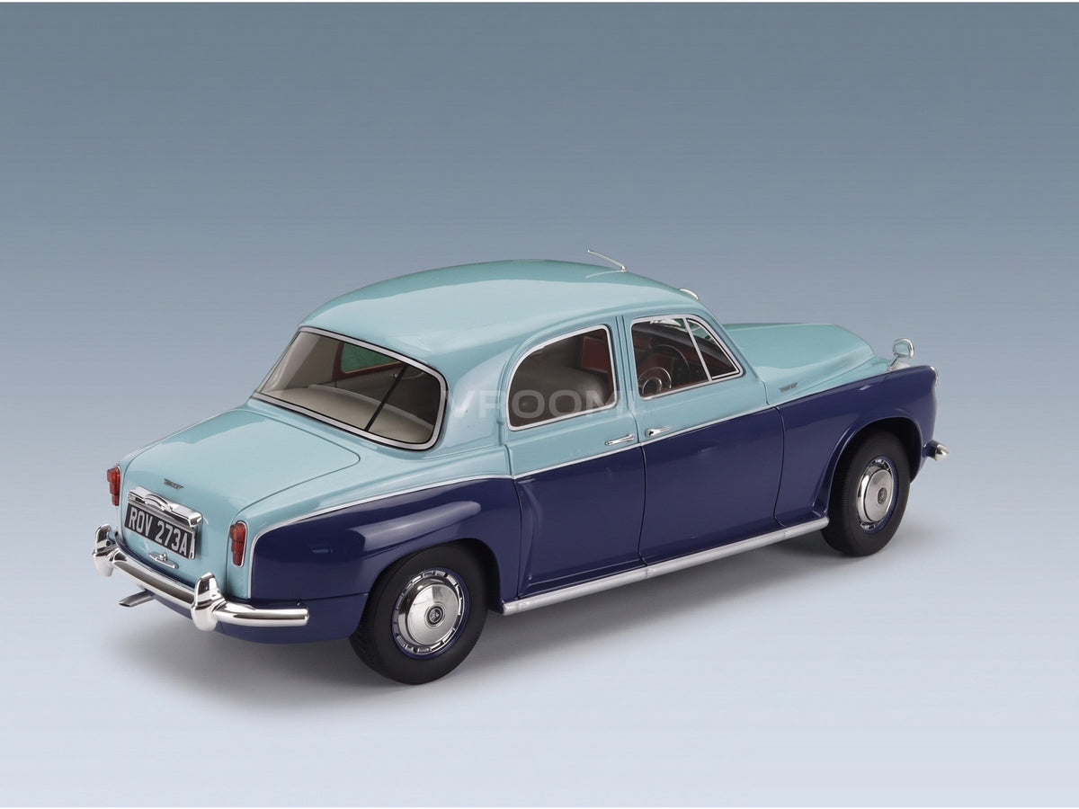 Rover 110 P4 1962 Two-Tone Blue Cult Scale Models 1:18 scale model - rear three-quarter view